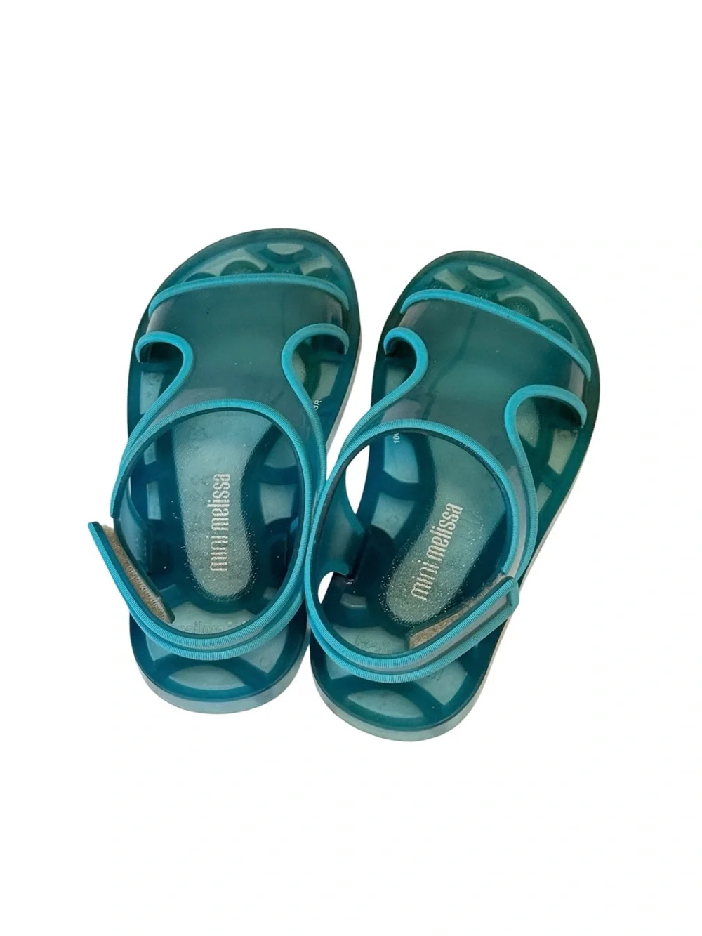 Mini Melissa Girls Aqua Sandals size 11